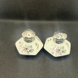 Vintage Ucagco Porcelain S & P Shaker Set Starburst MCM